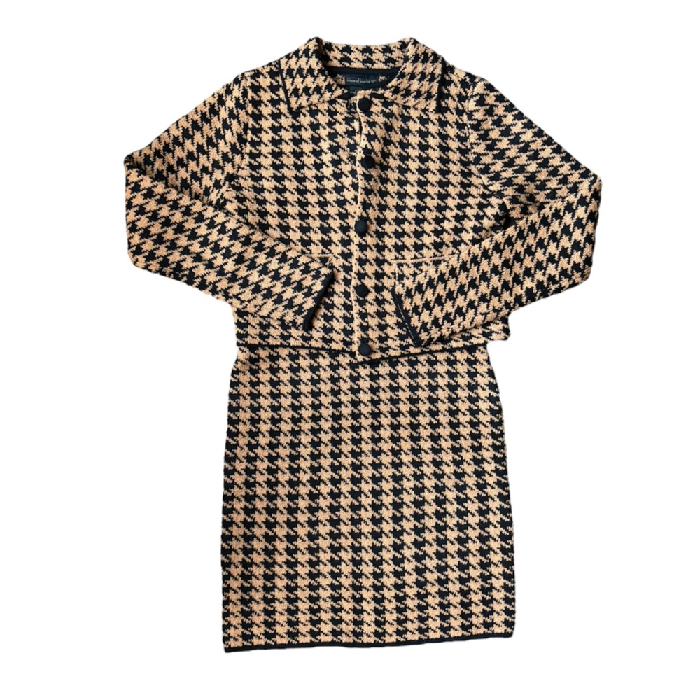 House of Harlow 1960 Houndstooth matching set NWT, mini dress and jacket, small